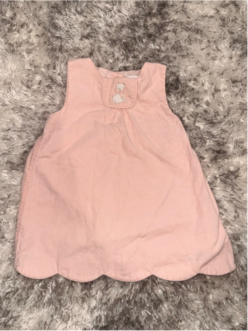 Baby Girl Janie and Jack Pink Corduroy Dress, 6-9 Months